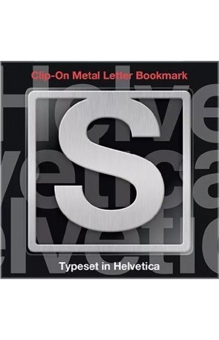 Helvetica Clip On Letter Bookmark   S